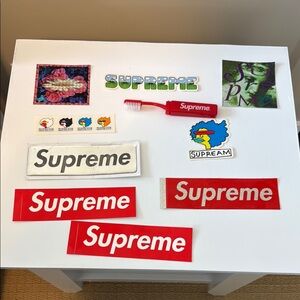 Supreme Sticker and Accessory Set
